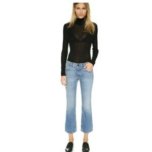 Denim x Alexander Wang mid wash Low rise Y 2k crop flare Jeans‎ 27